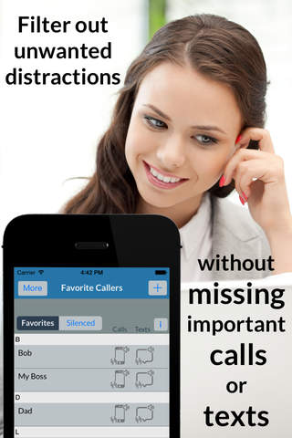 Favorite Callers - Focus better and block out unwanted distractions screenshot 2