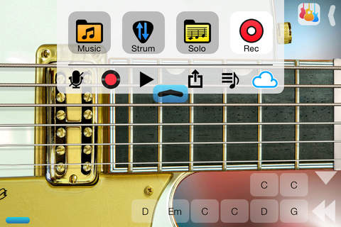 Guitar Elite Pro - play songs and chords on premier steel acoustic, vintage rock electric, and nylon strings classical virtual guitars screenshot 4