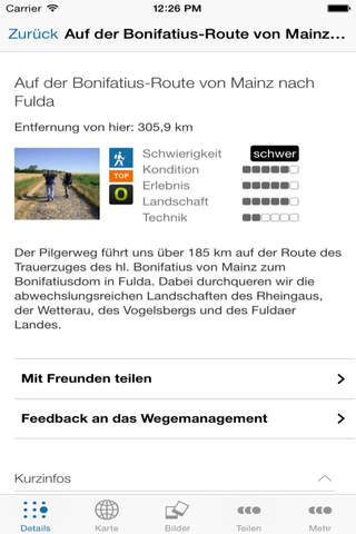 Wandertouren-App Hessen screenshot 4