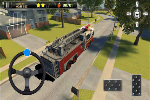 3D Firetruck Parking PRO - Full 2015 Emergency Vehicle Simulation Version screenshot 2