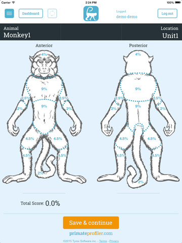 Primate Profiler screenshot 3