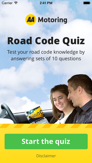 AA Road Code Quiz