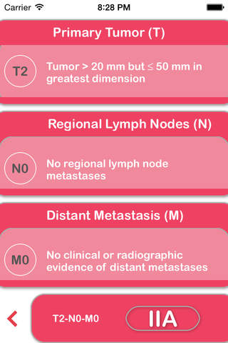 Breast Cancer Staging Calculator screenshot 2