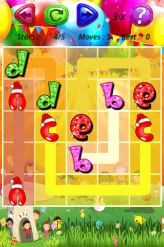 Alphabet flow for christmas:A brain puzzle game for kids screenshot 2