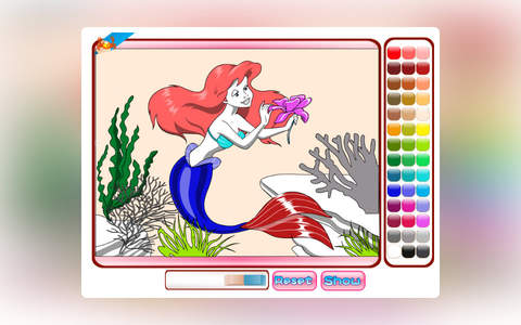 Mermaid Ariel Coloring screenshot 2