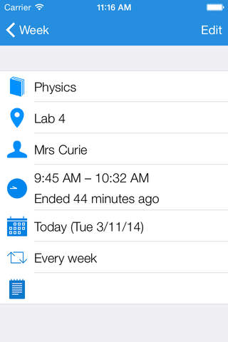 Skedule: Class Timetable & Homework List screenshot 3