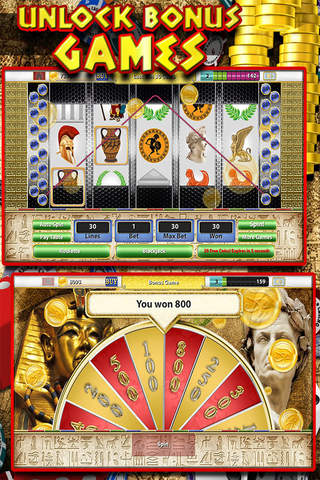 Ace Casino Caesar's Magic Journey HD (Ancient Rome & Egypt Jackpot Slots Game) Free screenshot 4