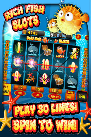 Ace Classic Rich Fish Slots - Lucky Ocean Journey Casino Slot Machine Games Free screenshot 2