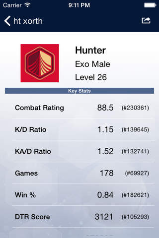 Stat Tracker Destiny Edition screenshot 4