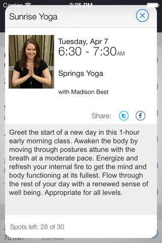 Springs Yoga Studio screenshot 2