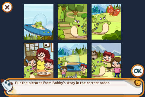 Alien Story Free: educational game for kids 5-8 years old by Hedgehog Academy screenshot 2