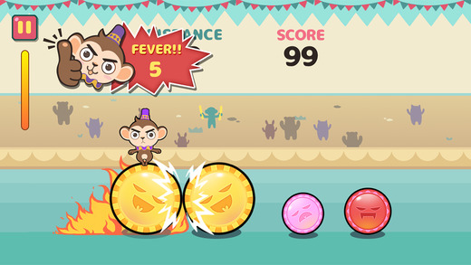 Angry Monkey Circus - extreme challenges by ball jumping angry monkey