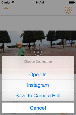 InstaVideo Free - Merge music to video for instagram screenshot 3