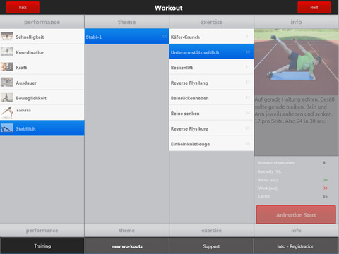 Handball Fitness App Fit4Ever screenshot 2