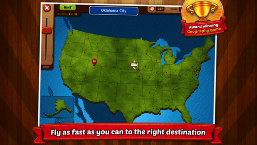 GeoFlight USA: Geography learning made easy and fun