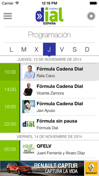 Captura de pantalla del iPhone 5