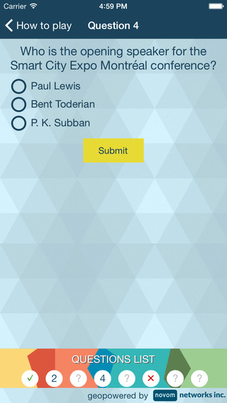 【免費商業App】Quiz Smart City Expo Montréal-APP點子