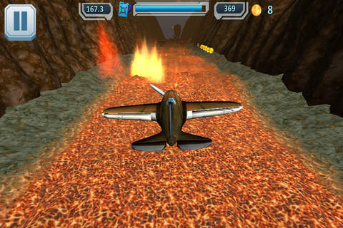 Airplanes VS Volcano 3D PRO screenshot 2
