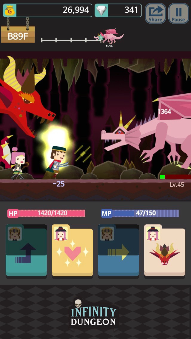 Infinity Dungeon Evolution F!
