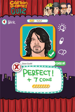 Cartoon Celebrities US Quiz Game - Guess the name of the famous personality from Hollywood and the American public eye! screenshot 3