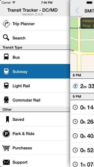 【免費交通運輸App】Transit Tracker - Washington (WMATA) / Maryland (MTA)-APP點子