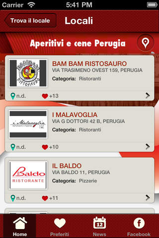 aperitivi & cene Perugia screenshot 3