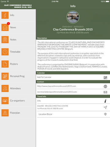 【免費商業App】Clay Conference Brussels 2015-APP點子