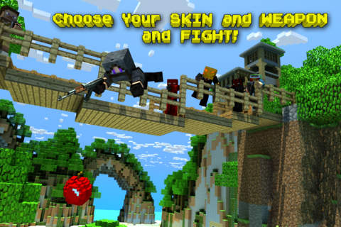 Block Hunt FPS (original) - Mine Mini Survival Shooter & Multiplayer game with skins exporter for minecraft screenshot 2
