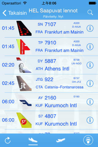 Lentoasemansa - iPlane Helsinki-Vantaa, Oulu, Tampere-Pirkkala, Turku Lentoasema screenshot 3