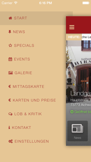 【免費生活App】Landgasthof Hirsch-APP點子