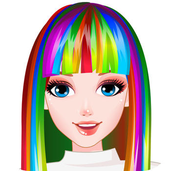 Perfect Rainbow Hairstyles HD - The hottest hairdresser games for girls and kids! LOGO-APP點子