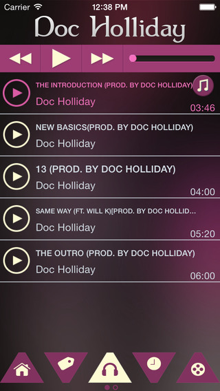 【免費音樂App】DocHollidayRaps-APP點子