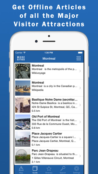 Montreal Travel Guide Offline Map