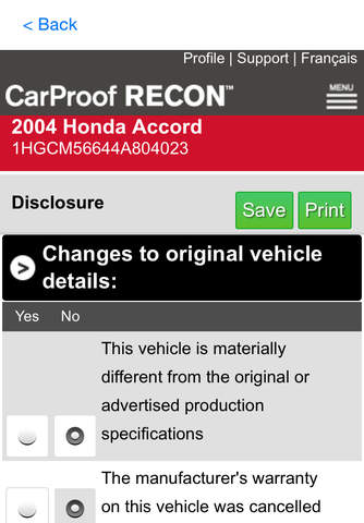 CarProof RECON screenshot 3