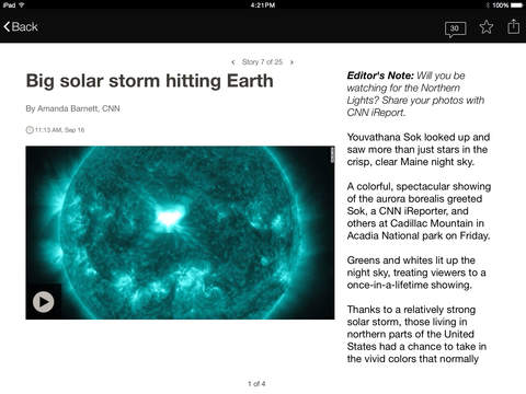 CNN App for iPad screenshot 2