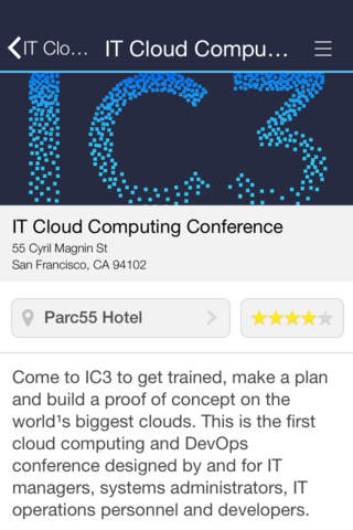 IT Cloud Computing Conference screenshot 2