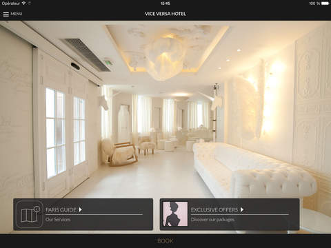 Vice Versa Hotel Paris for iPad