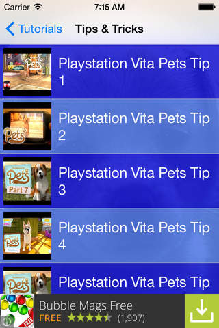 Game Cheats - Pets Guide Goodies Pulling for Playstation Vita Edition screenshot 3