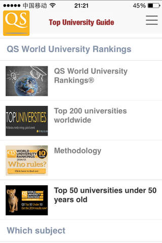 QS Top Universities Guide screenshot 2
