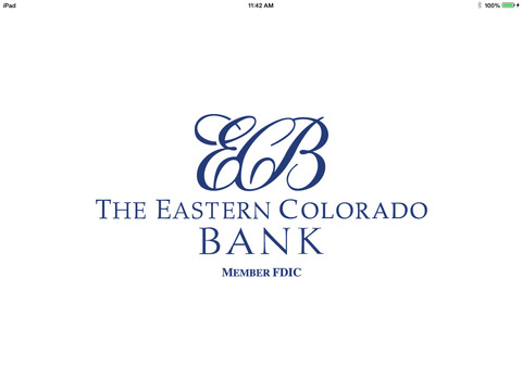 Eastern Colorado Bank Mobile Banking Mobiliti for iPad