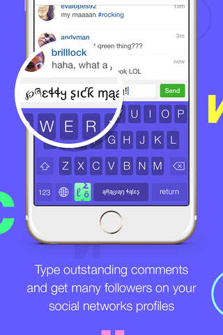 Cool Fonts Keyboard for iOS 8 - Keyboard to text and type using cool fonts screenshot 2