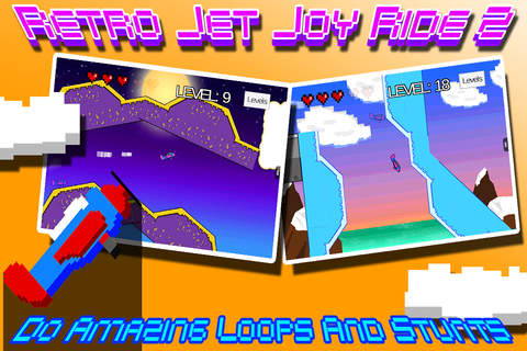 Retro Jet Joy Ride 2 - a bi-plane retry flying game screenshot 3