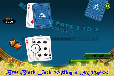 Awaking of Classic BlackJack - Sexy Red Girl with the Shocking Real Casino BJ Cards Game screenshot 2