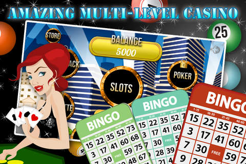 Its Vegas Baby! : Bingo Casino World with Slots, Blackjack, Poker and More! screenshot 2
