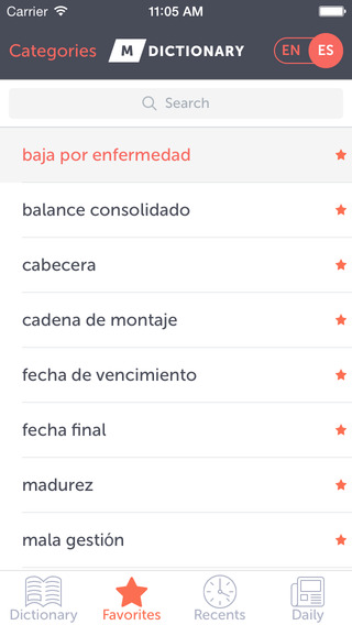 免費下載商業APP|MDictionary  –  English-Spanish  Dictionary  of  business  and  finance terms, with categories app開箱文|APP開箱王