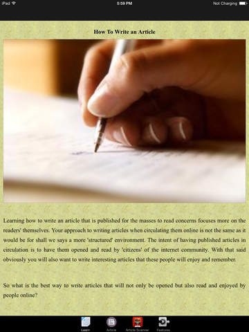 【免費書籍App】How To Write an Article - Tips and Tricks-APP點子