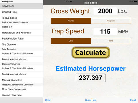 免費下載商業APP|Horsepower Trap Speed Calculator, Torque/Engine Converter & CNC G Codes app開箱文|APP開箱王