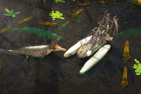 3D Swamp Boat Simulator - eXtreme Driving and Parking Real Simulation Games screenshot 2