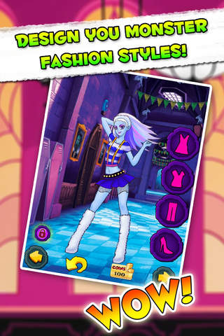 Dress up fashion Monster girls edition PRO : The princess girl spooky school games screenshot 4