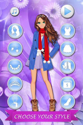 October Style Dress Up - Makeover game for girls screenshot 2